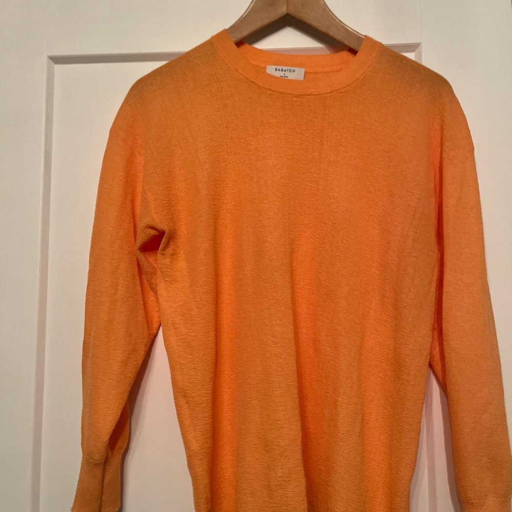 Babaton Vibrant Orange Knit Top